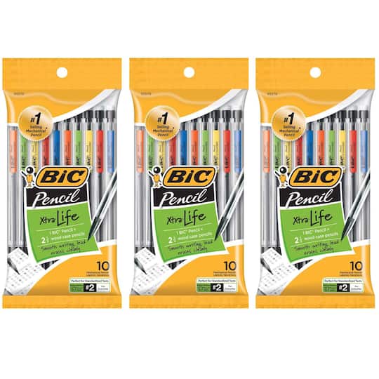 BIC® Mechanical 0.7mm Pencils, 3 Packs of 10